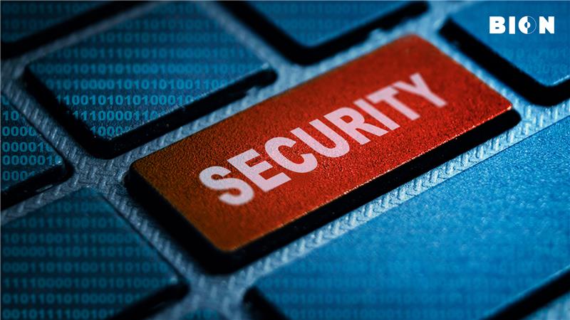 Security key on computer keyboard