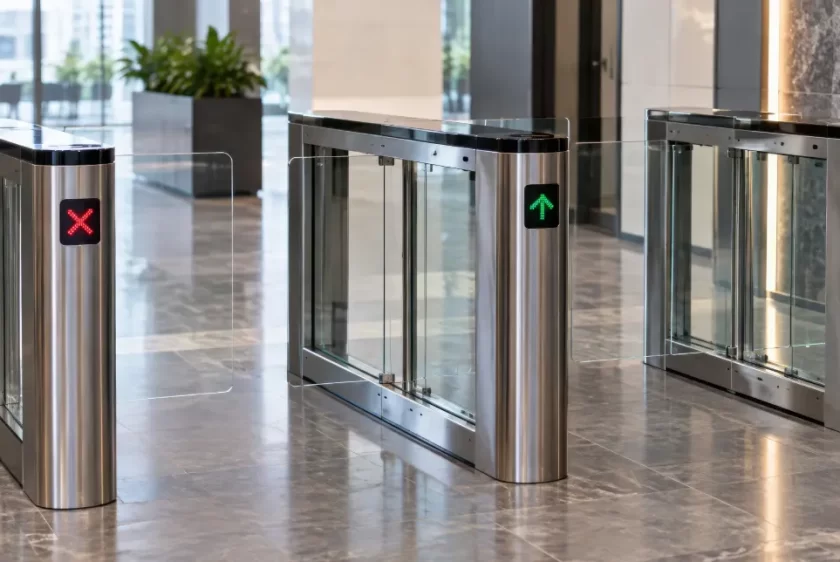 Tripod turnstile supporting tailgating prevention at an enterprise facility
